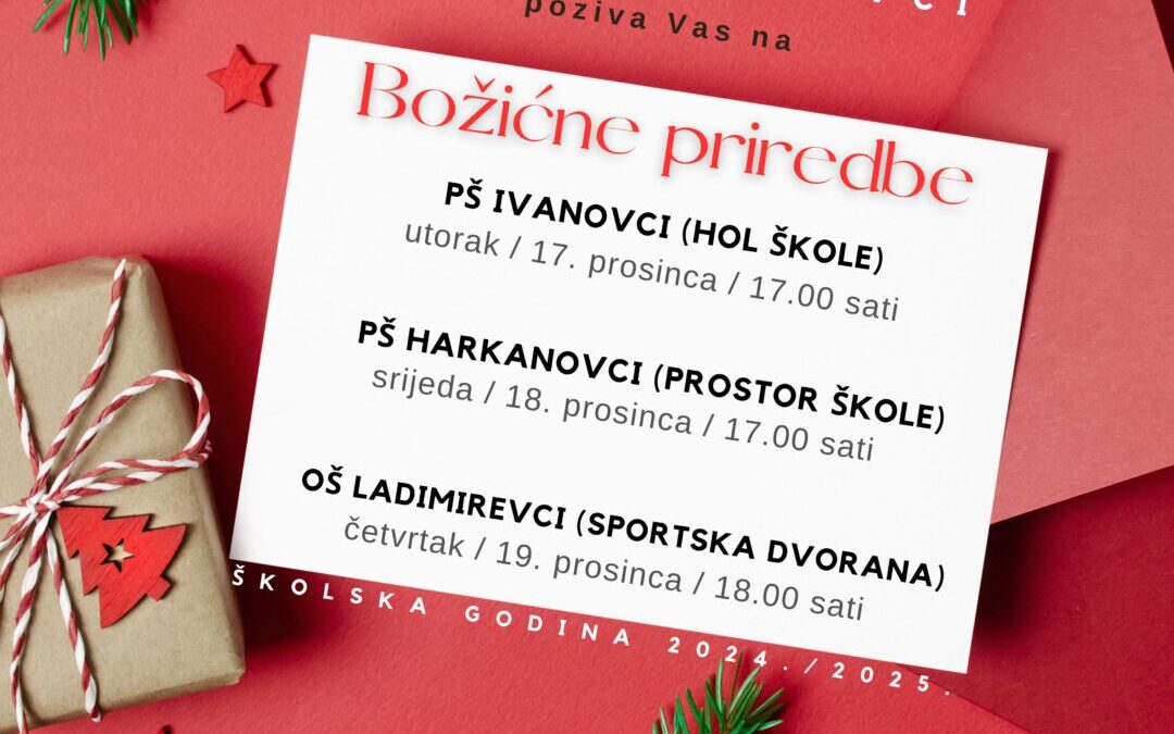 Pozivnica za školske priredbe