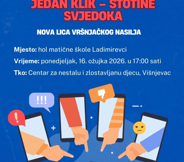 Jedan klik – stotine svjedoka: nova lica vršnjačkog nasilja